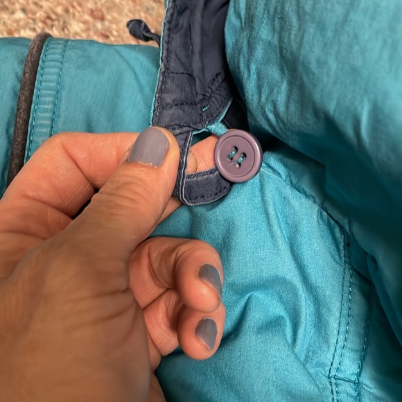 Vintage 80s/90s down feather filled ankle length puffer with snap slit back - Picture 4 of 14